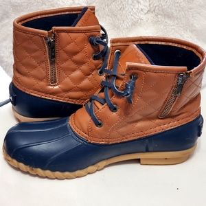 Nautica Waterproof Ankle Side Zip Boots